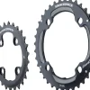 Race Face Turbine 11 Speed Chainrings (Black) (2 x 11 Speed) (64/104mm BCD) (Inner & Outer) (34/24T)