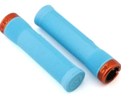 Race Face Chester Lock-On Grips (Light Blue/Orange) (31mm)