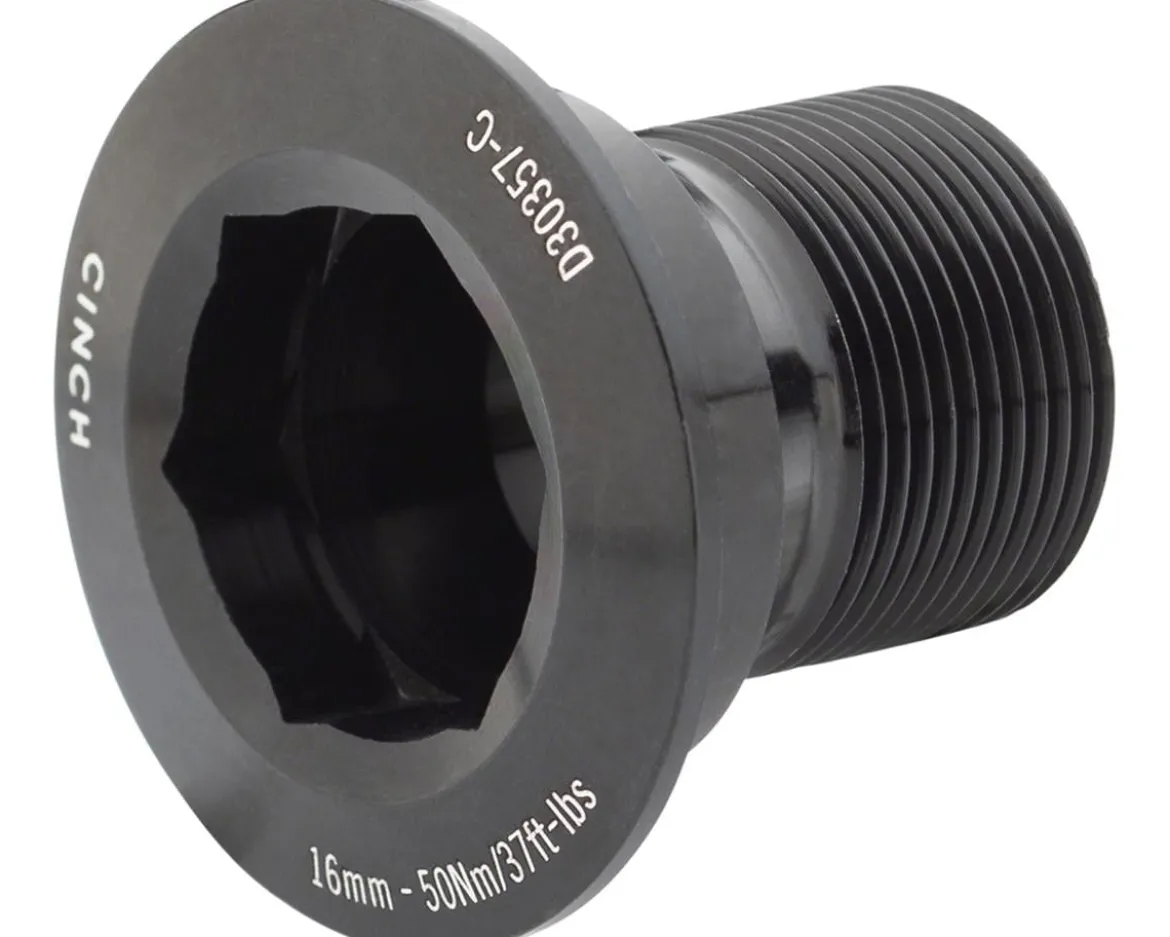Race Face M18 CINCH Crank Bolt (Black) (No Puller) (15SX/Atlas/SixC)