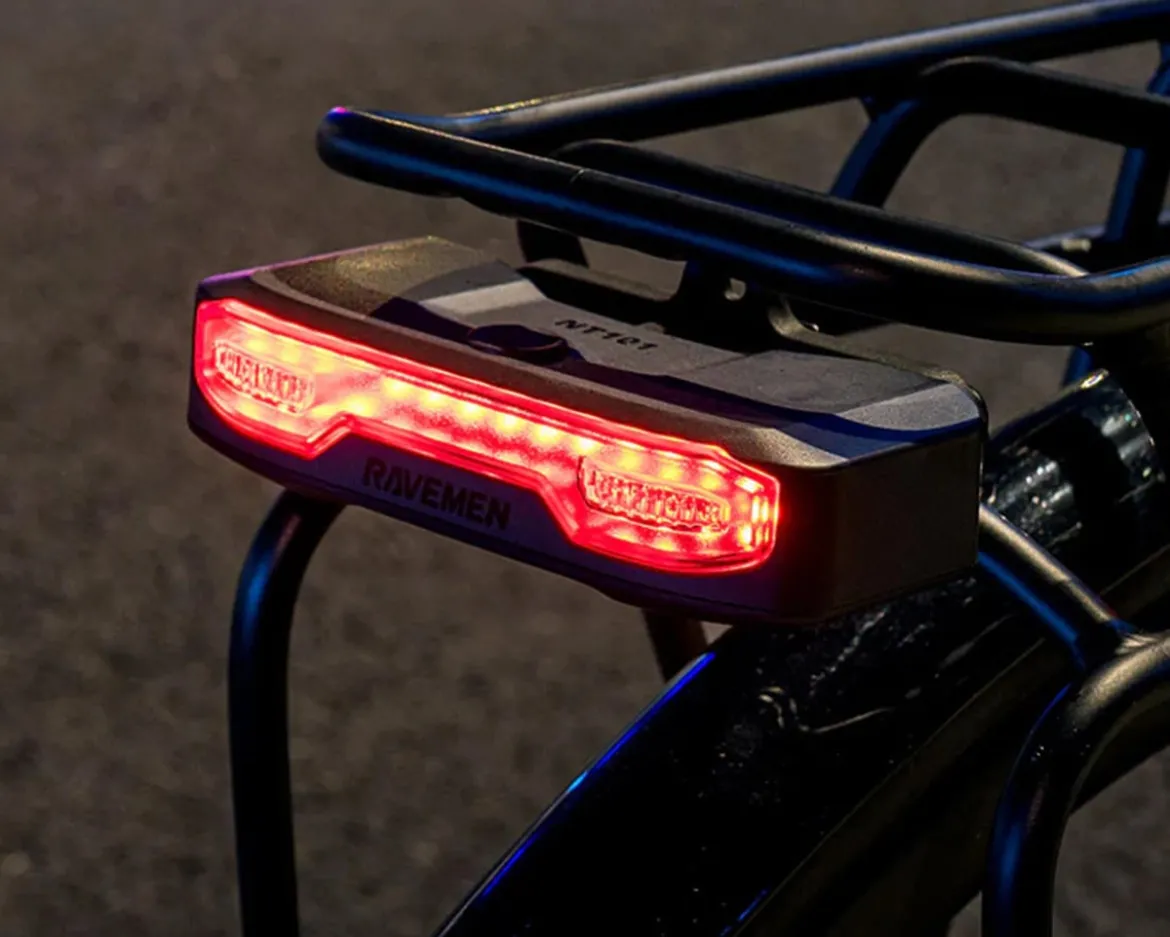 Ravemen NT101 Smart Turn Signal Tail Light (Black) (160 Lumens)