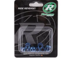 Reverse Components Chainring Bolt Set (Blue) (4 Pack)