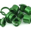 Reverse Components Chainring Bolt Set (Green) (4 Pack)