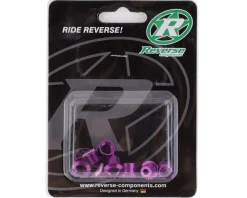 Reverse Components Chainring Bolt Set (Purple) (4 Pack)