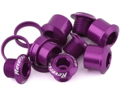 Reverse Components Chainring Bolt Set (Purple) (4 Pack)