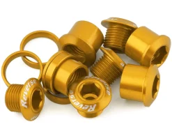 Reverse Components Chainring Bolt Set (Gold) (4 Pack)