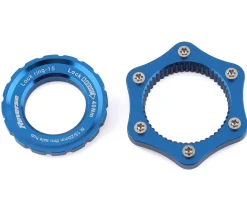 Reverse Components Centerlock to 6-Bolt Rotor Adapter (Blue)