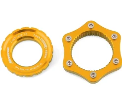 Reverse Components Centerlock to 6-Bolt Rotor Adapter (Gold)