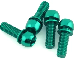 Reverse Components Disc Brake Caliper Bolts (Green) (M6 x 18) (4)