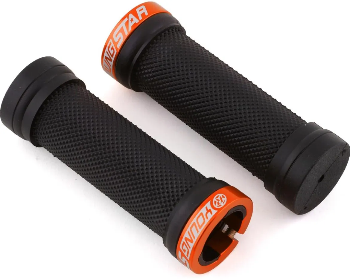 Reverse Components Youngstar Lock-On Grips (Black/Orange)