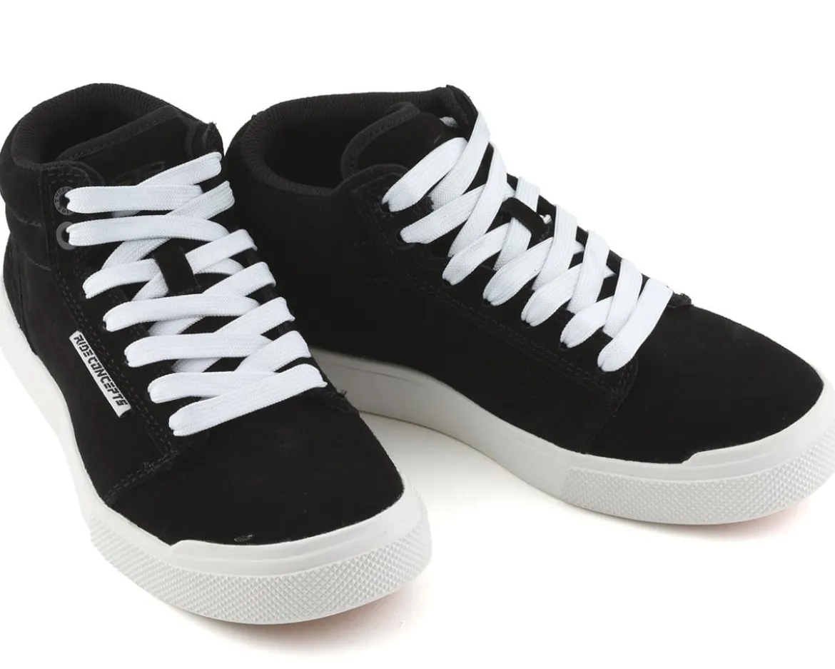 Ride Concepts Youth Vice Mid Flat Pedal Shoe (Black/White) (2)