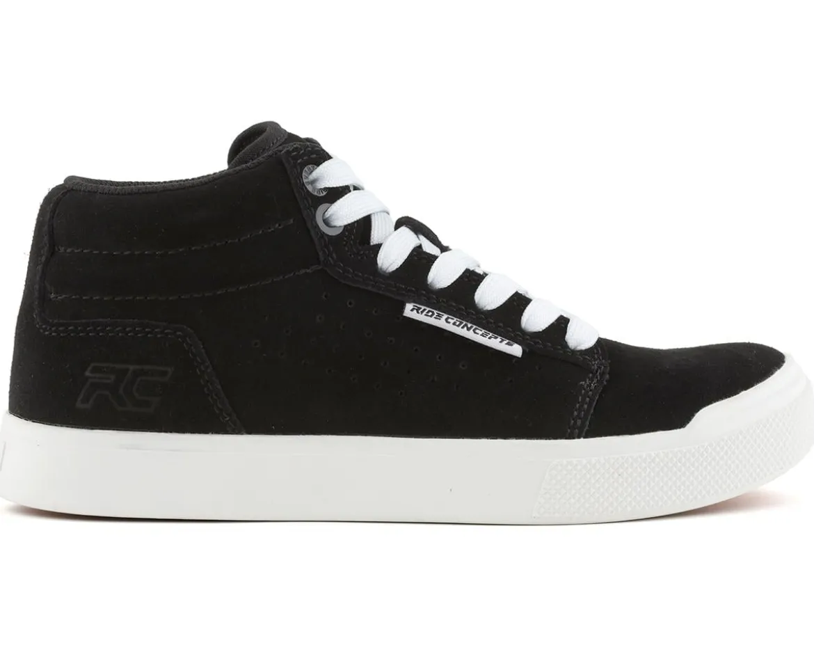 Ride Concepts Youth Vice Mid Flat Pedal Shoe (Black/White) (2)