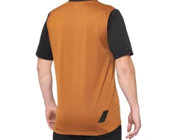 100% Ridecamp Men's Short Sleeve Jersey (Terracotta/Black) (S)