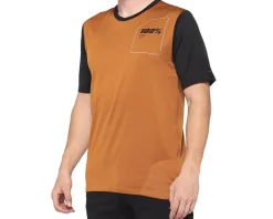 100% Ridecamp Men's Short Sleeve Jersey (Terracotta/Black) (S)