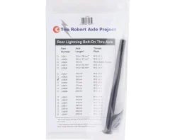Robert Axle Project Lightning Bolt-on Rear Axle (Black) (168mm) (M12 x 1.5)