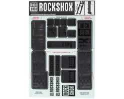 RockShox Decal Kit (35mm) (Dual Crown) (Stealth Black)