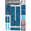 RockShox Fork Decal Kit (Blue) (For Forks with 35mm Upper Tubes)