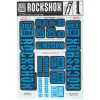 RockShox Fork Decal Kit (Blue) (For BoXXER and Domain Forks)