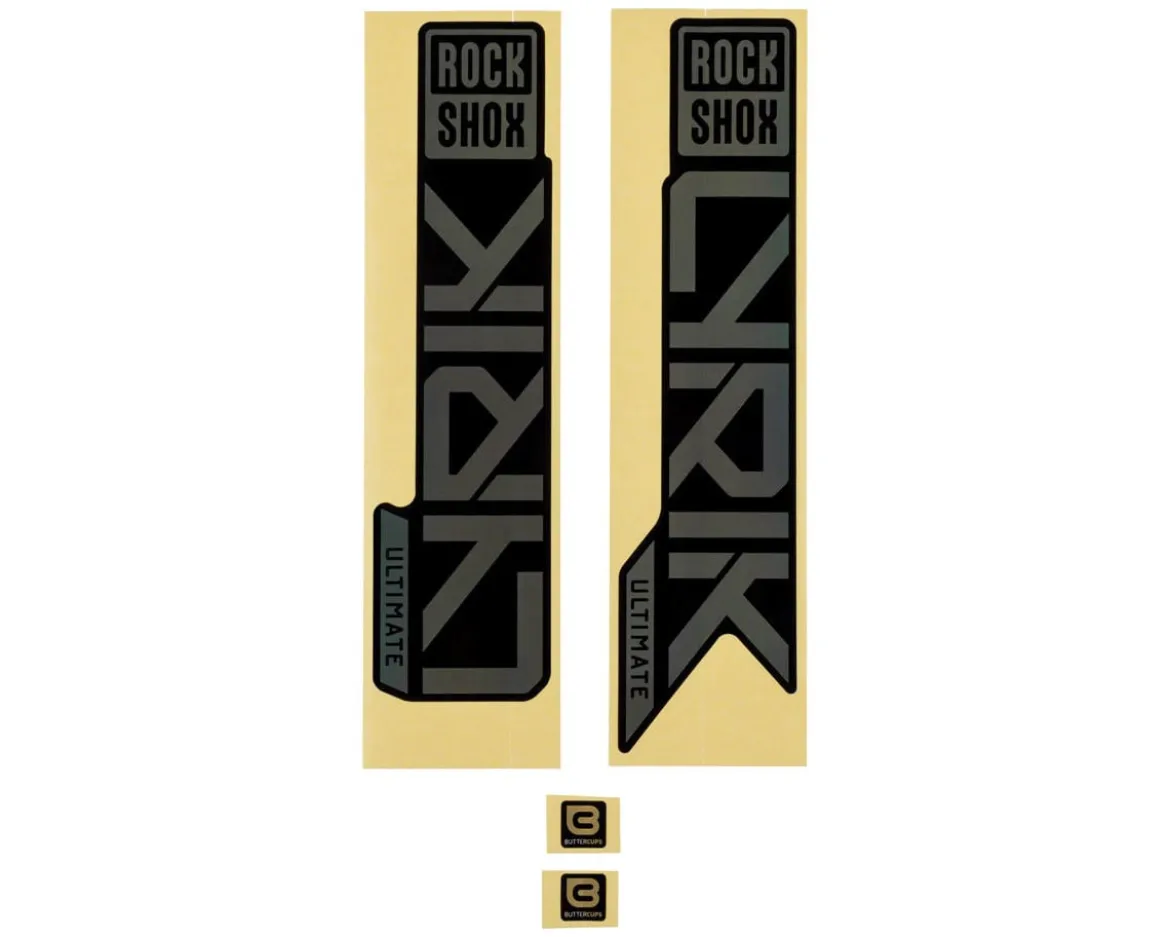 RockShox Fork Decal Kit (Lyrik Ultimate) (Gloss Rainbow Foil For High Gloss Black) (27.5/29") (2023+)