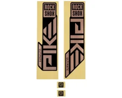 RockShox Fork Decal Kit (Pike Ultimate) (Matte Copper Foil For High Gloss Black) (27.5/29") (2023+)
