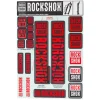 RockShox Fork Decal Kit (Red) (For Forks with 35mm Upper Tubes)