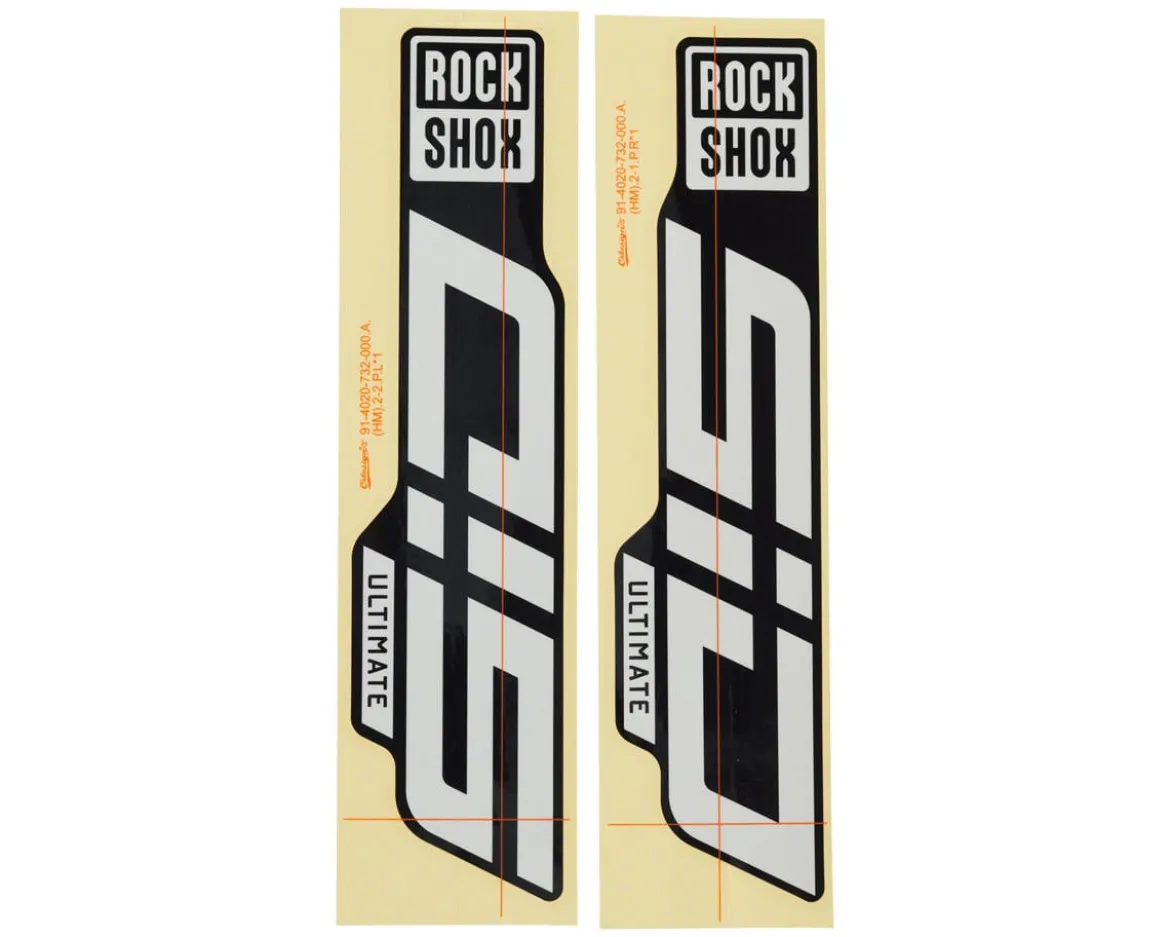 RockShox Fork Decal Kit (SID Ultimate) (Foil Black) (27.5/29")
