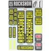RockShox Fork Decal Kit (Yellow) (For Forks with 35mm Upper Tubes)