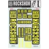 RockShox Fork Decal Kit (Yellow) (For BoXXER and Domain Forks)