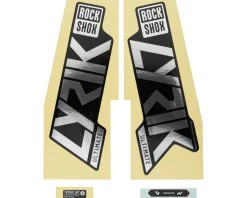 RockShox Lyrik Ultimate Decal Kit (Gloss Polar for Gloss Black Lowers)