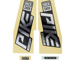 RockShox Pike Ultimate Decal Kit (Gloss Polar for Gloss Black Lowers)