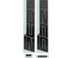 RockShox ZEB Ultimate Decal Kit (Gloss Black for Matte Grey Lowers)