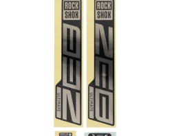RockShox ZEB Ultimate Decal Kit (Gloss Polar for Gloss Black Lowers)