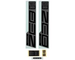 RockShox ZEB Ultimate Flight Attendant Decal Kit (Matte Silver Foil For Gloss Black)