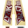 RockShox Fork Decal Kit (Gloss Polar Foil/Red) (Lyrik Ultimate) (27.5"/29")