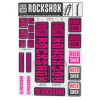 RockShox Fork Decal Kit (Magenta) (For RS-1 and forks with 30/32mm Upper Tubes)
