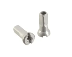 Sapim Alloy Polyax Nipples (Silver) (14g/12mm) (Bag of 100)