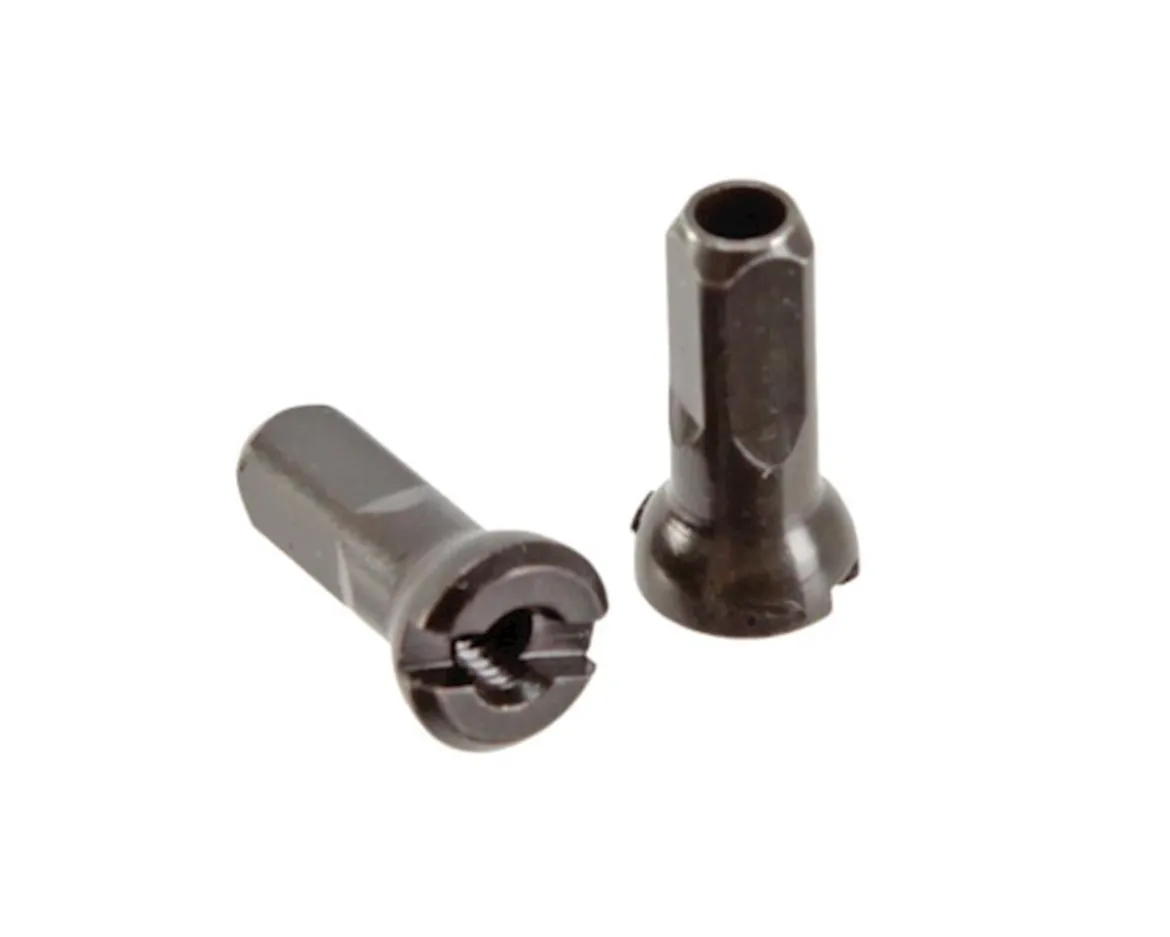 Sapim Brass Polyax Nipples (Black) (14g/12mm) (Bag of 100)
