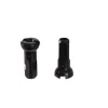 Sapim Secure Lock Alloy Nipples (Black) (14g/12mm) (Bag of 100)
