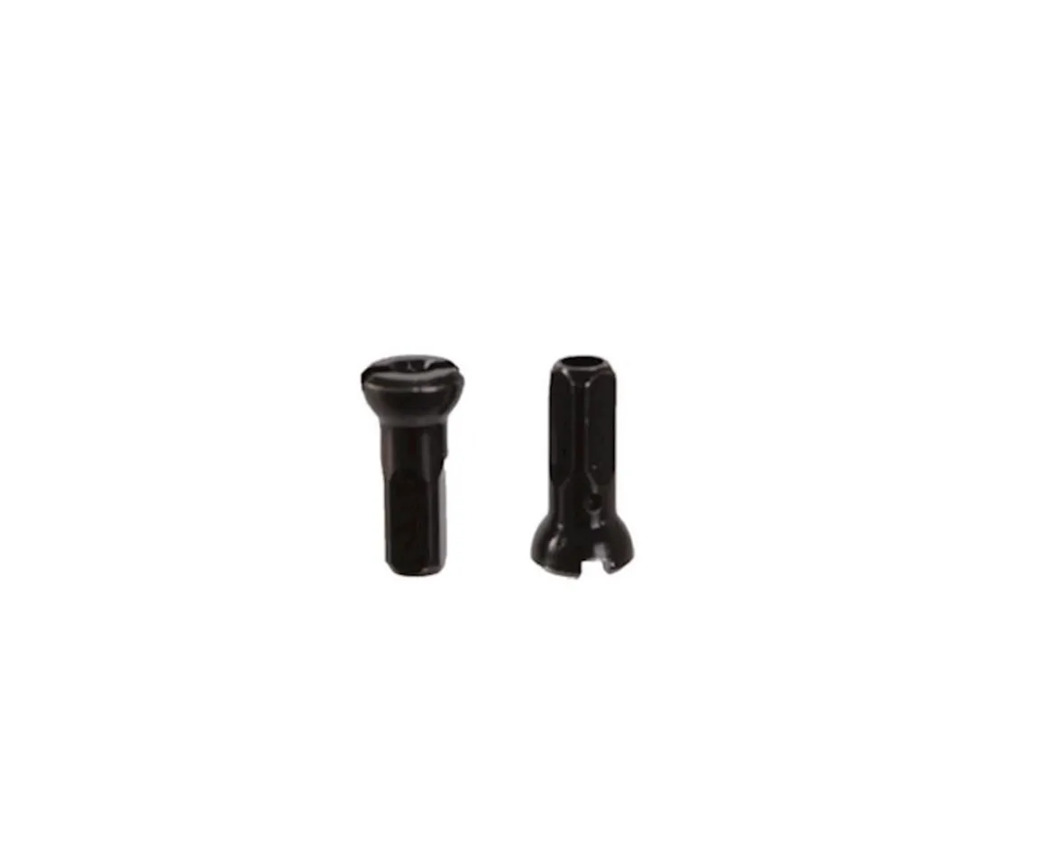 Sapim Secure Lock Brass Nipples (Black) (14g/12mm) (Bag of 100)