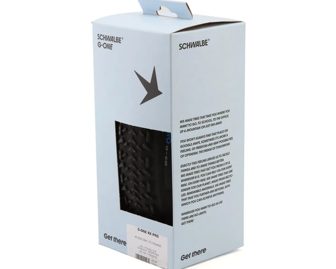 Schwalbe G-One RX Pro Tubeless Gravel Tire (Black) (700c) (50mm) (Folding) (Addix Race/Pro Casing) (E25)