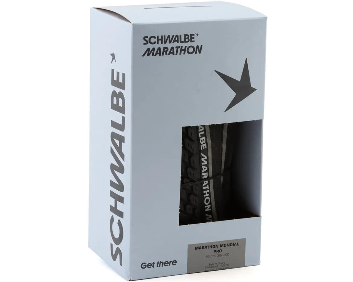 Schwalbe Marathon Mondial Pro Tire (Black Reflex) (26") (2.0") (Folding) (V-Guard/Addix)