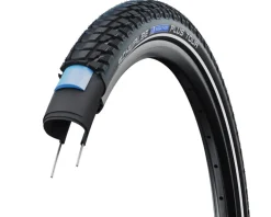 Schwalbe Marathon Plus Tour Tire (Black/Reflex) (700c) (38mm) (Wire) (Addix Green/SmartGuard)
