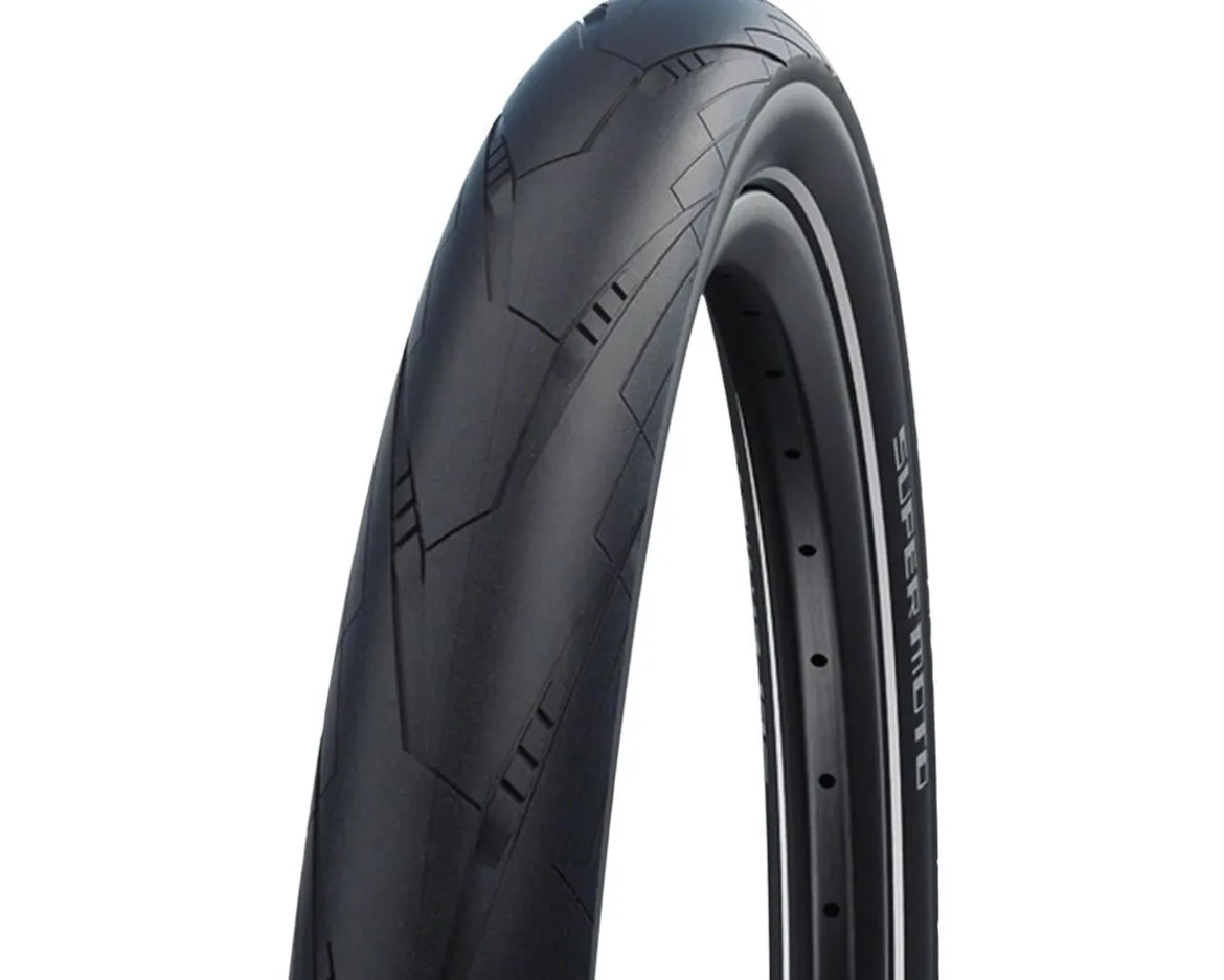 Schwalbe Super Moto E-Bike Tire (Black/Reflex) (27.5") (2.4") (Wire) (Addix Tour/Double Defense)
