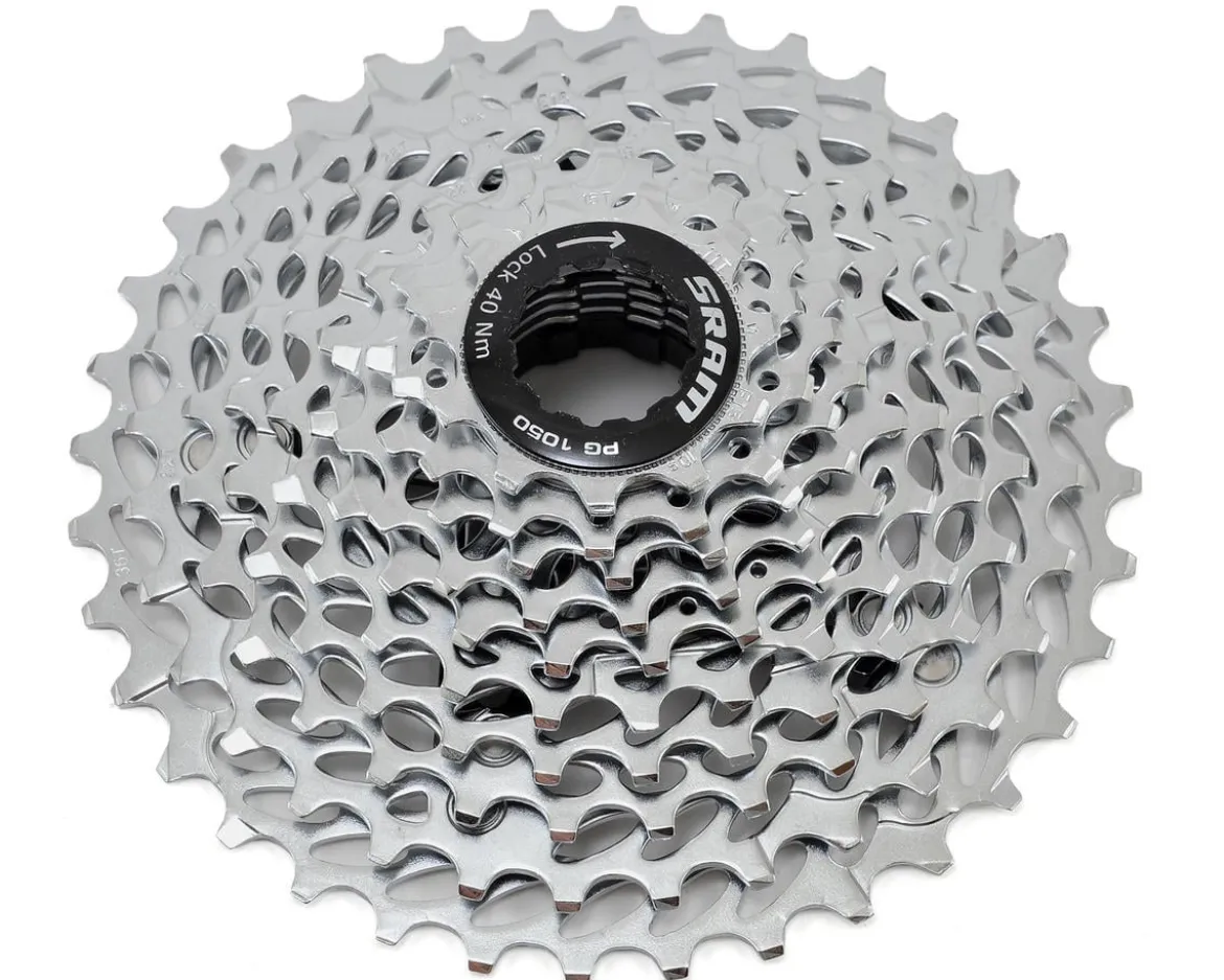 SCRATCH & DENT: SRAM PG-1050 Cassette (Silver) (10 Speed) (Shimano HG) (11-36T)