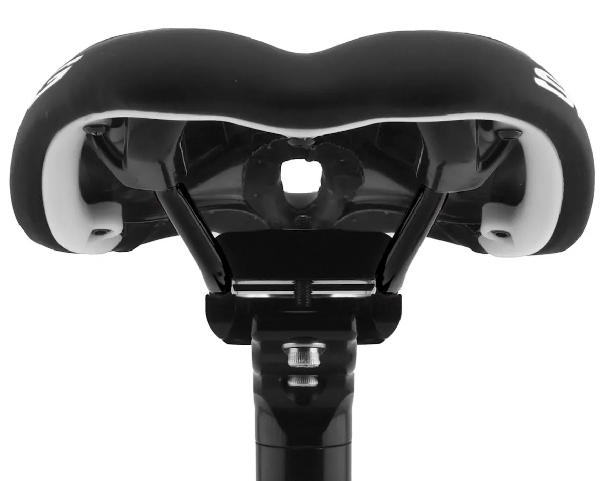 SDG Allure Women's Saddle (Black/White) (Titanium Rails) (143mm)