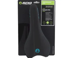 SDG Radar Mountain Saddle (Black/Turquoise) (Titanium Rails) (138mm)
