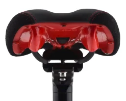 SDG Radar Mountain Saddle (Black/Red) (Titanium Rails) (138mm)