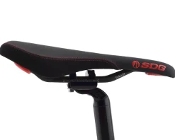 SDG Radar Mountain Saddle (Black/Red) (Titanium Rails) (138mm)