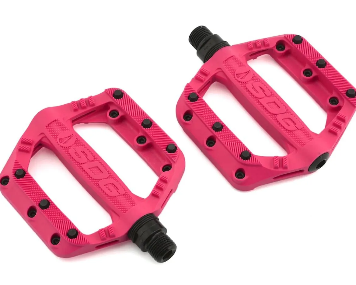 SDG Slater Nylon Flat Pedals (Neon Pink)
