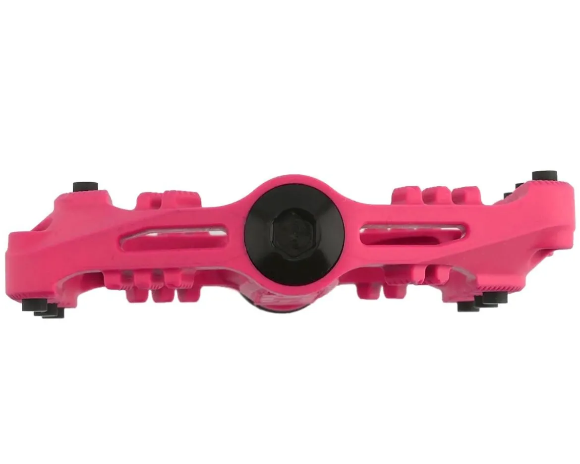 SDG Slater Nylon Flat Pedals (Neon Pink)