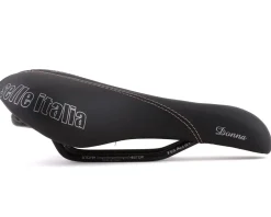 Selle Italia Donna Gel Flow Saddle (Black) (FeC Alloy Rails) (168mm)